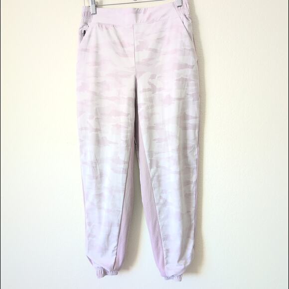 Athleta Brooklyn Ankle Pants Lined in Camo Lux Shasta Jogger Purple Size 6 - Picture 8 of 12